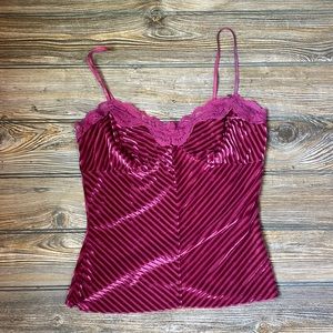Charlotte Russe velvet tank top women’s size S